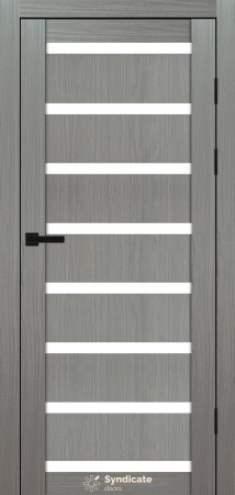Двері Syndicat Doors PVC 103 Венге Модерна сатинове скло